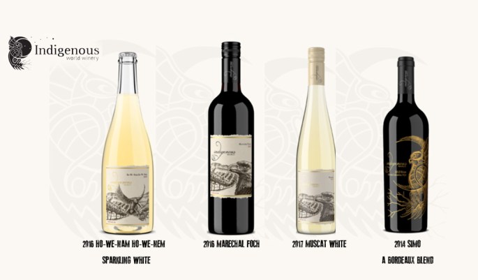 Indignous wines bottles